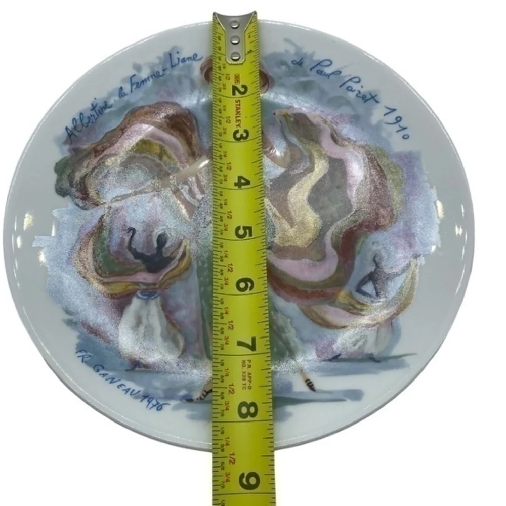 Vintage Limoges Albertine The Sinuous Women Of Paul Poiret 1910 Plate